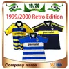 1999 2000 Parma soccer jersey 99/00 home Crespo Thuram Baggio shirt Cannavaro Ortega classic vintage 3RD football Uniforms