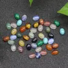 6 * 8mm Flat Back Assorted Loose Stone Ovala Cabokochons Pärlor för Smycken Göra Healing Crystal Wholesale