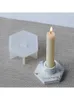 Concrete Candlestick Epoxy Resin Molds Cement Candle Holder Silicone Mold Tools 54DC 210722