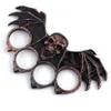 Nouveau All Bat Metal Designer quatre anneaux main orthèse auto-défense doigt tigre