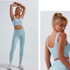 TRACKSUITS DESIGNER YOGA TRACK Byxor Kvinnor Gym Outfits Sportkläder för tjejer Fitness Justering Pant Leggings Workout Sets Tech Weare Fleece Active Suit Woman Sexy Button