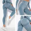 Laisiyi Leggings女性ジムシームレスパンツスポーツストレッチハイウエストアスレチックエクササイズフィットネス活動服レッグン210925