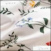 Yatak Setleri Malzemeleri Ev Tekstili Bahçe Küçük Çiçek Yatak Kız Prenses Yorgan Er Tek Öğrenci Yurdu FL Üç Parçalı Set Twin Queen