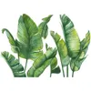 Nordic Green Leaf Plant Wall Sticker Beach Tropical Palm Leaves DIY Stickers for Home Decor Living Room Kitchen 211025