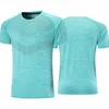 Camisa do esporte Homens Fitness Running T Shirt Quick Seco Compression Workout Apertado Treinamento Treinamento Camisa Tee Futebol Jerseys Top Sportswear