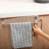Roestvrijstalen handdoekenrek over deurhanddoeken bar opknoping houder badkamer keukenkast handdoek ragers plank hanger organisator JY1018