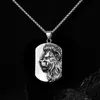 Pendant Necklaces Lion Nameplate Animal Stainless Steel Chain For Men Fashion Jewelry