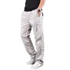 Męskie spodnie Tactical Cargo Mężczyźni Joggers Bawełna Khaki Prosto Mężczyzna Dorywczo Spodnie Multi Pocket Streetwear S-4XL