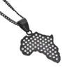 Endante Kettingen 2021 Mannen Hiphop Iced Out Black Africa Kaart Rvs Fashion Hip Hop Ketting Mannelijke Sieraden Geschenken