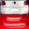 1Set LED -Reflektorlicht für Volkswagen VW Polo 2014 2015 2016 2017 2018 Hecknebel Lampe Stoßfänger Lichtbremslicht Blemsschaltsignal