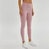 Pantalon de yoga de la mode Femme High Taille Leggings Couleurs solides Matière respirante TrackSuit Super Elastic sans soudure de yogas