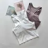 Designer Womens Tops Tees Tanks Camis Short Fiess Vest With Chest Pad Fashion Sports snabbtorkande andningsbar samla yogatopp