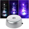 4 LEDs Display Base Light Round Colorful Luminous Night Lights for Cocktail Crystal Glass Transparent Objects