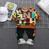 Peuter Baby Boys Girls Merk Pakken kinderen Sports sweatshirts broek 2 stks/sets kledingset Kids trackpakken