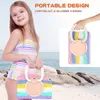 Heave Duty Shockproof Case For Samsung Galaxy Tab A 8.0 T290 T295 Rainbow Shoulder Strap Stand Kids Tablet Cover