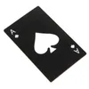 Ouvre-bouteille en acier inoxydable, Bar Cuisson Poker Carte de jeu d'outils de Spades, Mini portefeuille de carte de crédit DAS17