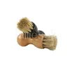 Brive per scarpe a setole naturale peli per maiali manico in legno in legno di stivale per la pulizia della casa per la pulizia domestica DE181