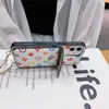 With crossbody chain phone case pu leather card slot pocket mobile holder shell cover for all iphone models 8 10 11 12 pro max G118EVNE