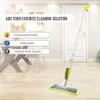 Magic Spray Mop Pavimento in legno con cuscinetti in microfibra riutilizzabili Maniglia a 360 gradi Home Windows Cucina Spazzatrice Scopa Strumenti puliti 210830