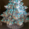Christmas Decorations Resin Ornament Tree With Light Holiday Creative Gift Decoration Living Room Garden Ornaments
