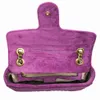 Fashion Women Shoulder Bags Classic Gold Chain 26cm Velvet Bag Heart Style Women Bag Handbag Tote Bags Messenger Handbags 6 Colors