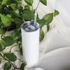 DIY التسامي المستقيم Tumbler 20oz من الفولاذ المقاوم للصدأ الفولاذ المقاوم للصدأ الضيق المعزول معزول للهدايا الصديق 241V