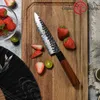 57 Inch Handmade Petty Knife Japanese AUS10 3 Layers Steel Mini Chef Japanese Kitchen Paring Knife Home Cooking Tools Gift Grand2436704