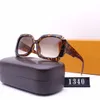 1PCS 높은 품질 1340 브랜드 썬은 블랙 선글라스 상자 케이스와 함께 연마 여자 증거 선글라스 명품 안경테 안경 망 안경