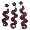 Menselijke Paardenstaarten Body Wave Haarbundels Krullend Weave Synthetische inslag 16 18 20 inch 3 Zwart Product