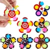 Fidget Push Bubble Board Toys Simple Dimple Fidgets Plus 3 Leaf 5 Sides Finger Play Game Anti Stress Spinner