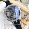 Высококачественные мужские часы автоматическое движение Duotone Skeleton Dial Luxusuhr Многофункциональные турбилловые наручные часы резиновая лента orologi246b