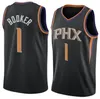 Devin 1 Booker Basketball Jersey Chris 3 Paul Mens DeAndre 22 Ayton 75th Anniversary Jerseys Black white shorts