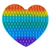 30 * 30CM Big Rainbow Décompression Pousser Bulle Jouet Faveur Coloré Anti-Stress Sensoriel Silicone Jouets Enfants Adultes en stock Envoi Rapide