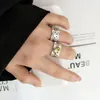 Punk Vintage Face Band Rings For Women Boho Female Charms Jewelry Men Antique Knuckle Ring Fashion Party Gift1894035