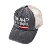 5 Designs Donald Trump 2024 Cap Mesh Baseball Hat General Election Caps USA Flag 3D Embroidery Vintage Adjustable Outdoor Sun Hats Casual Breathable HY0154