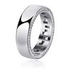 Hip Hop 925 Sterling Silber Verlobungsringe Iced Out Kubikzircon Ring 7-11 Zoll Mann Damen Schmuck für Geschenke Party