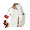 Ailegogo Podwójna krawędź damska kurtka zimowa moda długie podwójne breasted down Coat samica biała kaczka dół parka śnieg Znaki 211130