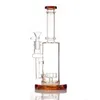 Hookahs glas bong dab rig 9,5 "höjd raka vatten bongs huvudet mini vax olja riggar rakt rör vattenrör