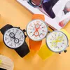 Sinobi mode män kvinnors sport klockor stopwatch vattentät sile band kör Chronograph klocka relojes para hombrre x0524