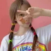 女の子のための50個の弾性バンドの女の子かわいいネガバンドファッション女性のヘアアクセサリーポニーテールホルダー2021