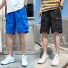 Plus Size Summer Blue Cargo Shorts Män Streetwear Multi-Fickor Baggy Korta Jogger Byxor Man Lös Casual 8XL 210806