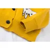 1-6yrs Baby Jongens Meisjes Honden Cardigan Jas Kinderkleding Lange Mouwen Gebreide Kinderen 210429