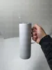 Gobelet maigre de sublimation de 20 oz avec une tasse à café blanche sublimable en acier inoxydable avec une poignée en métal