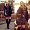 Autumn Winter Women Pu Tops Casual Belted Leather Outwear Fur Casual Thicken Warm Coat Punk Lapel Lamb Wool Black Gold Jacket SH190827