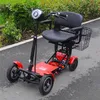 Elektrische scooters Volwassenen 4 wielen Elektrische scooters 36V 15.6Ah Vouwende elektrische kick scooter voor oudere/gehandicapte armleuningstoel