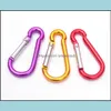 Другие сад Home Gardencarabiner Кольцо Клейриги D Форм в форме алюминиевого сплава Открытый Спортивный лагерь Зажимные Крючки Туризм Восхождение Keyring OOA691