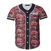 Maillots de baseball 3D T Shirt Hommes Impression Drôle T-Shirts Homme Casual Fitness Tee-Shirt Homme Hip Hop Tops Tee 020