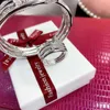 Luxus Mode Armband Doppel Ring Nagel mit Ring Kupfer Zirkon Armband Hochzeit Party Dubai Schmuck B0880 Q0720