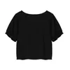 한국어 스타일 두 조각 티셔츠 여성 우아한 레이스 업 프릴 화이트 빈티지 Vestt 셔츠 블랙 티셔츠 여름 streetwear 210515