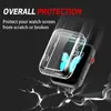 360 Frontales Frontales Frontales Cajas transparentes Clear Soft TPU con protector de pantalla para Apple Watch IWatch Series 2 3 4 5 6 7 41mm 45mm 38mm 42mm 44mm 40mm